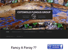 Tablet Screenshot of cotswoldfungusgroup.com